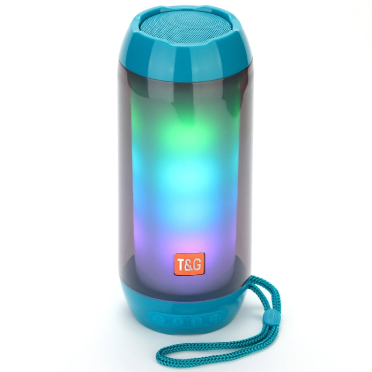 T&G TG643 Portable LED Light Waterproof Subwoofer Wireless Bluetooth Speaker(Light Blue) - HoMEdemic™ 