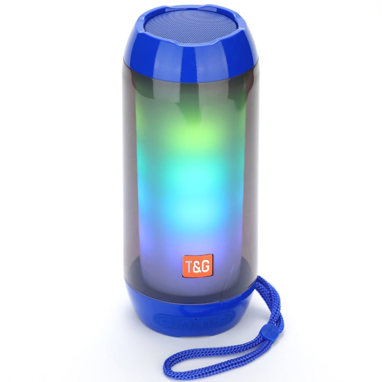 T&G TG643 Portable LED Light Waterproof Subwoofer Wireless Bluetooth Speaker(Blue) - HoMEdemic™ 