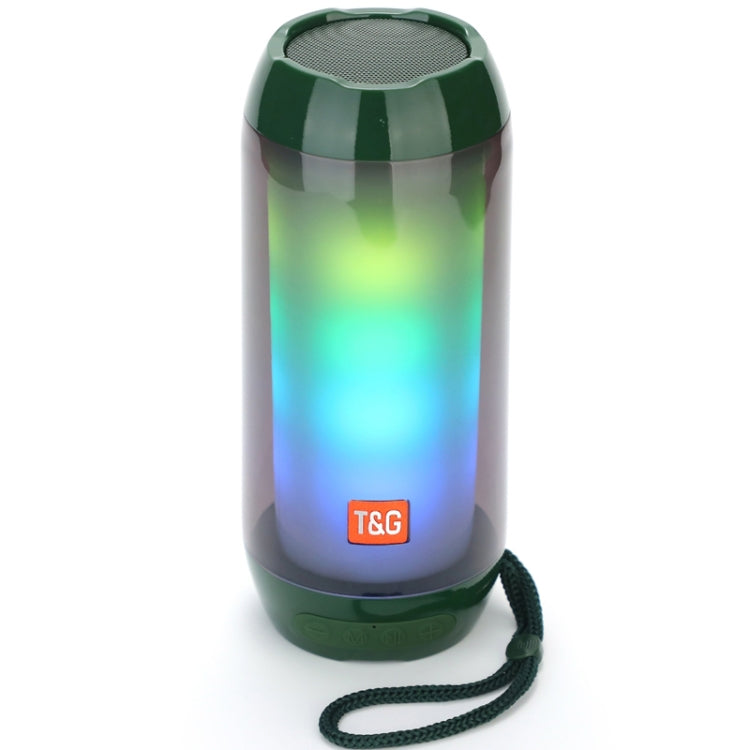 T&G TG643 Portable LED Light Waterproof Subwoofer Wireless Bluetooth Speaker(Green) - HoMEdemic™ 
