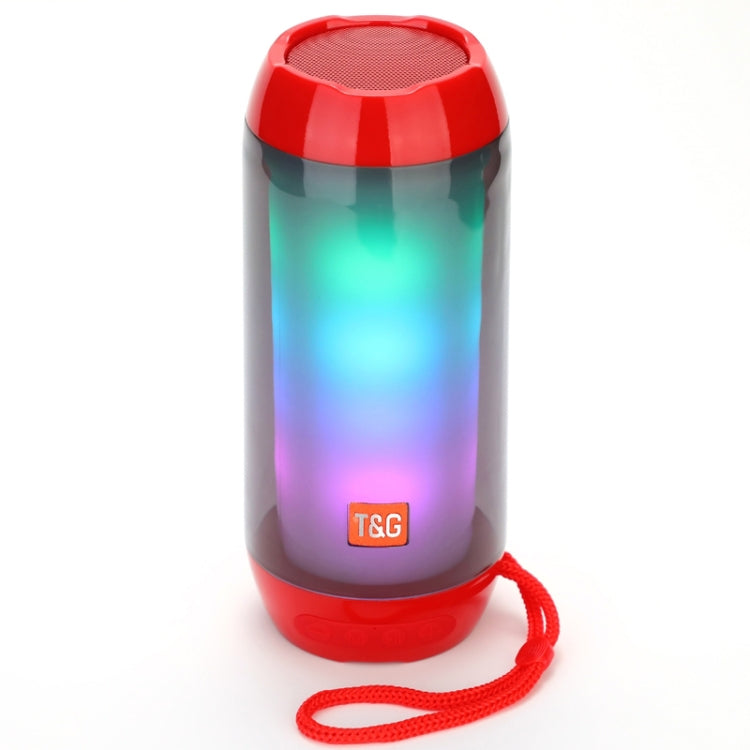 T&G TG643 Portable LED Light Waterproof Subwoofer Wireless Bluetooth Speaker(Red) - HoMEdemic™ 