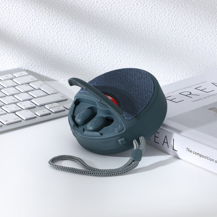 T&G TG808 2 in 1 Mini Wireless Bluetooth Speaker Wireless Headphones(Grey) - HoMEdemic™ 