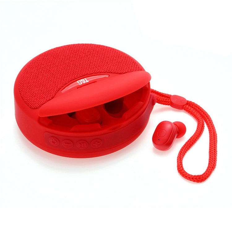 T&G TG808 2 in 1 Mini Wireless Bluetooth Speaker Wireless Headphones(Red) - HoMEdemic™ 