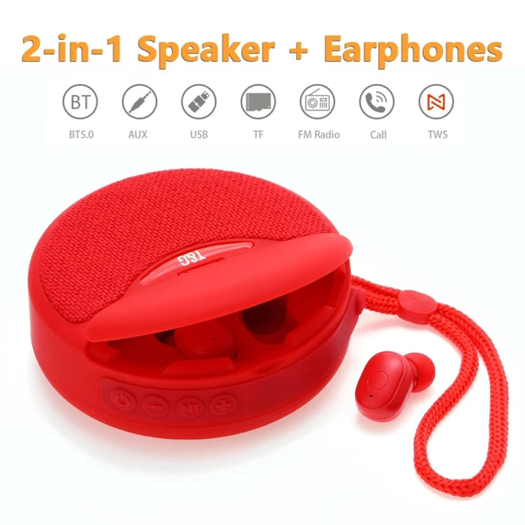 T&G TG808 2 in 1 Mini Wireless Bluetooth Speaker Wireless Headphones(Light Blue) - HoMEdemic™ 