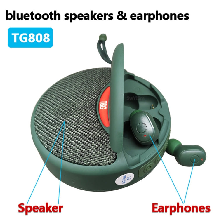 T&G TG808 2 in 1 Mini Wireless Bluetooth Speaker Wireless Headphones(Light Blue) - HoMEdemic™ 