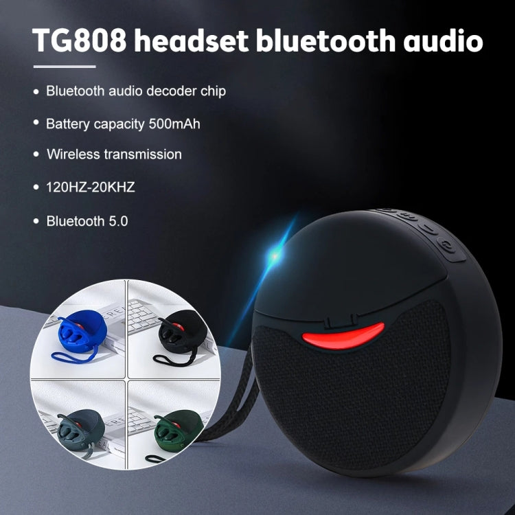 T&G TG808 2 in 1 Mini Wireless Bluetooth Speaker Wireless Headphones(Red) - HoMEdemic™ 
