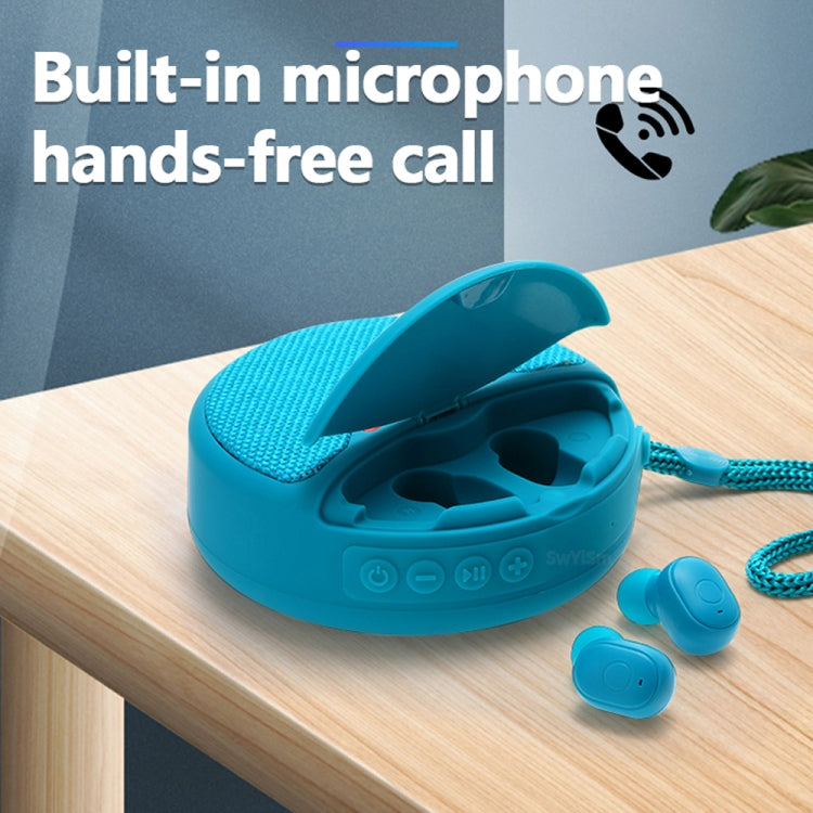 T&G TG808 2 in 1 Mini Wireless Bluetooth Speaker Wireless Headphones(Green) - HoMEdemic™ 