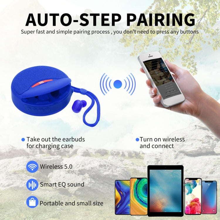 T&G TG808 2 in 1 Mini Wireless Bluetooth Speaker Wireless Headphones(Red) - HoMEdemic™ 