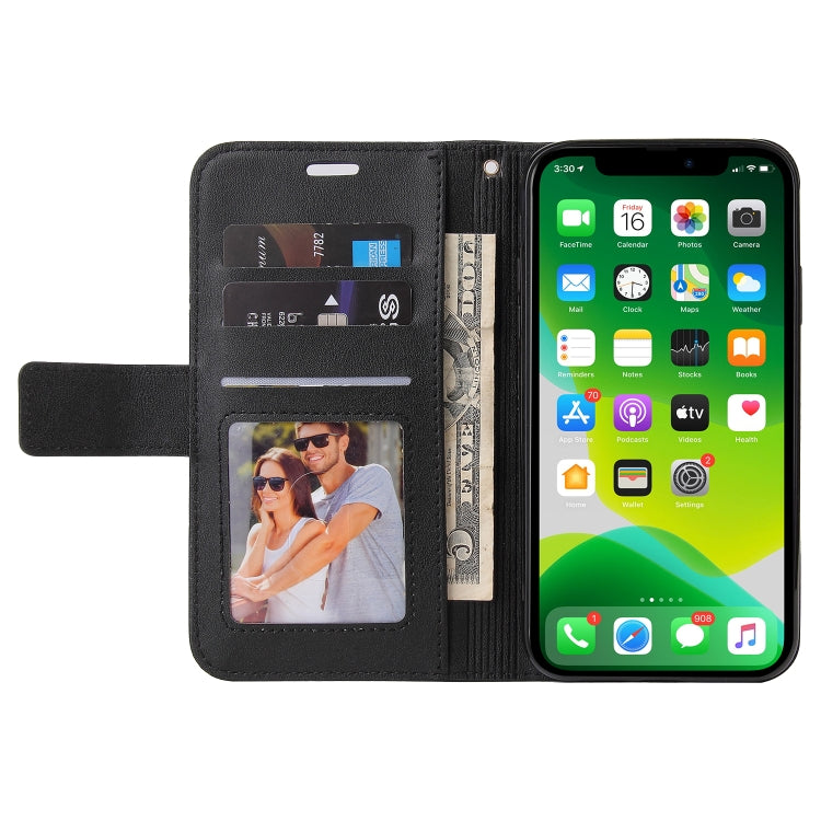 For iPhone 13 mini GQUTROBE Right Angle Leather Phone Case (Black) - HoMEdemic™ 
