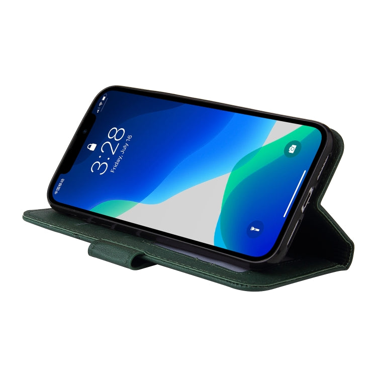 For iPhone 13 Pro GQUTROBE Right Angle Leather Phone Case (Green) - HoMEdemic™ 
