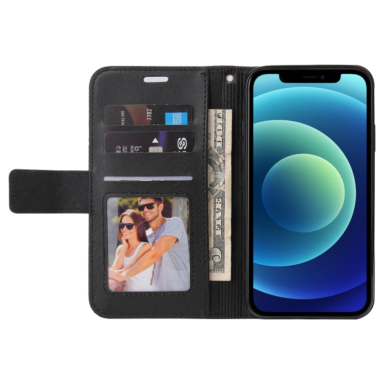 For iPhone 12 mini GQUTROBE Right Angle Leather Phone Case (Black) - HoMEdemic™ 