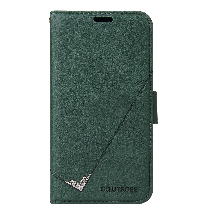 For iPhone 11 GQUTROBE Right Angle Leather Phone Case (Green) - HoMEdemic™ 