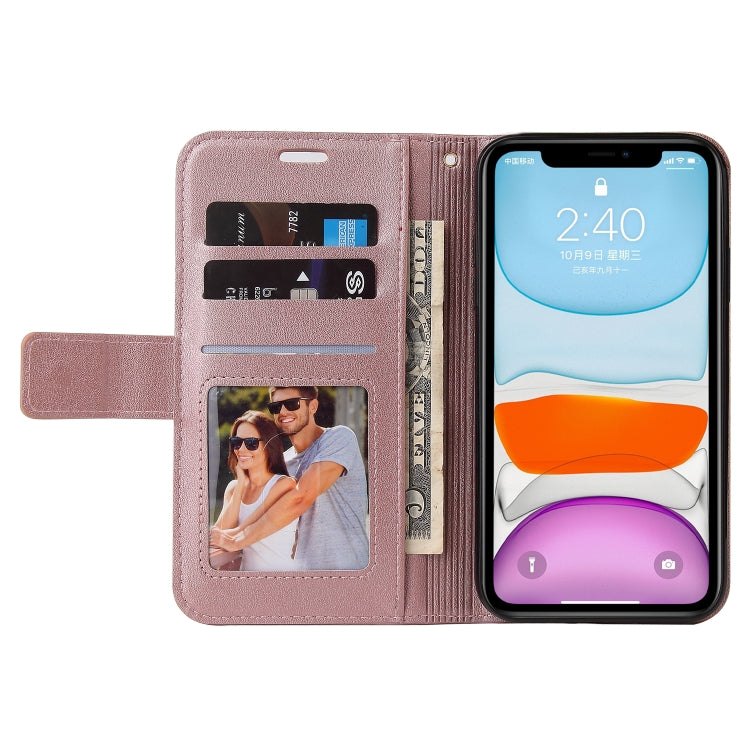 For iPhone 11 GQUTROBE Right Angle Leather Phone Case (Rose Gold) - HoMEdemic™ 