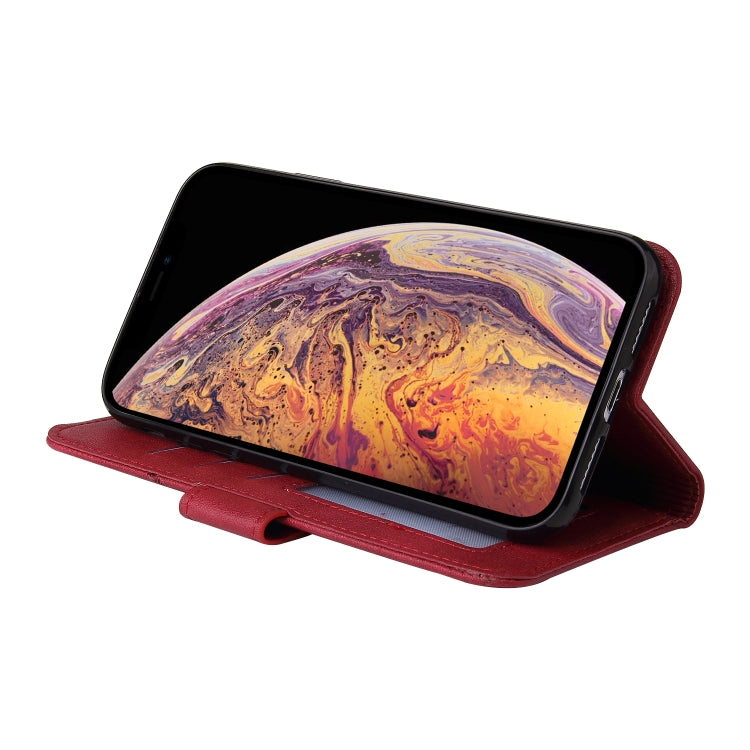 For iPhone XS Max GQUTROBE Right Angle Leather Phone Case(Red) - HoMEdemic™ 