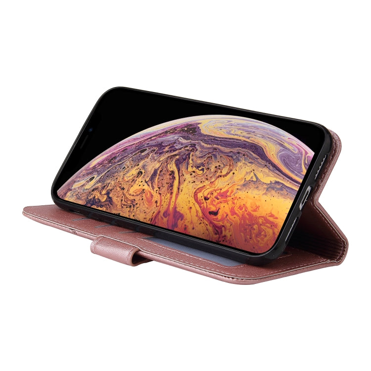 For iPhone XS Max GQUTROBE Right Angle Leather Phone Case(Rose Gold) - HoMEdemic™ 