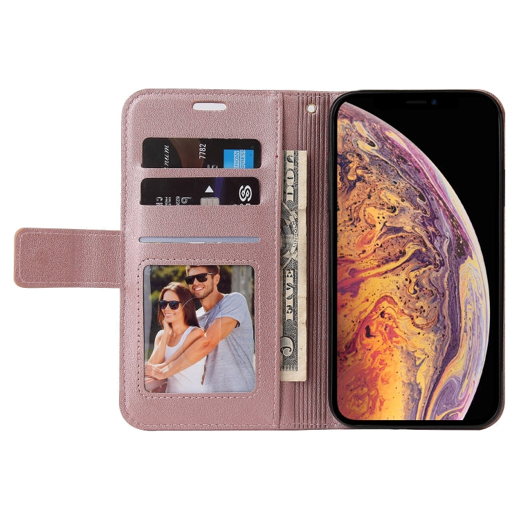 For iPhone XS Max GQUTROBE Right Angle Leather Phone Case(Rose Gold) - HoMEdemic™ 