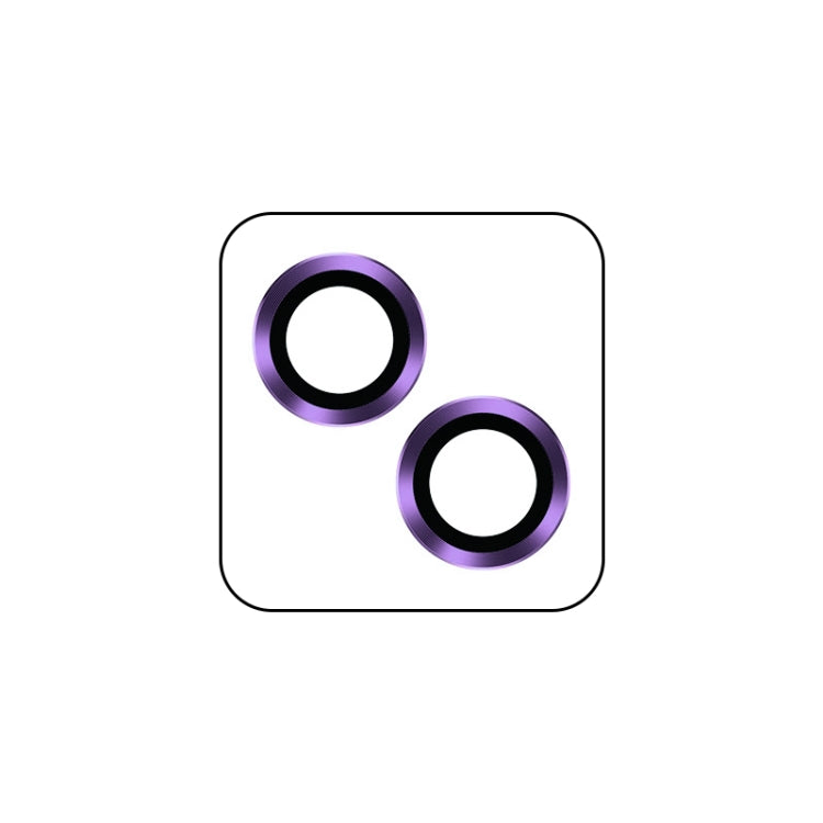 For iPhone 14 / 14 Plus TOTUDESIGN AB-061 Golden Shield Series Metal Frame Camera Lens Film(Purple) - HoMEdemic™ 