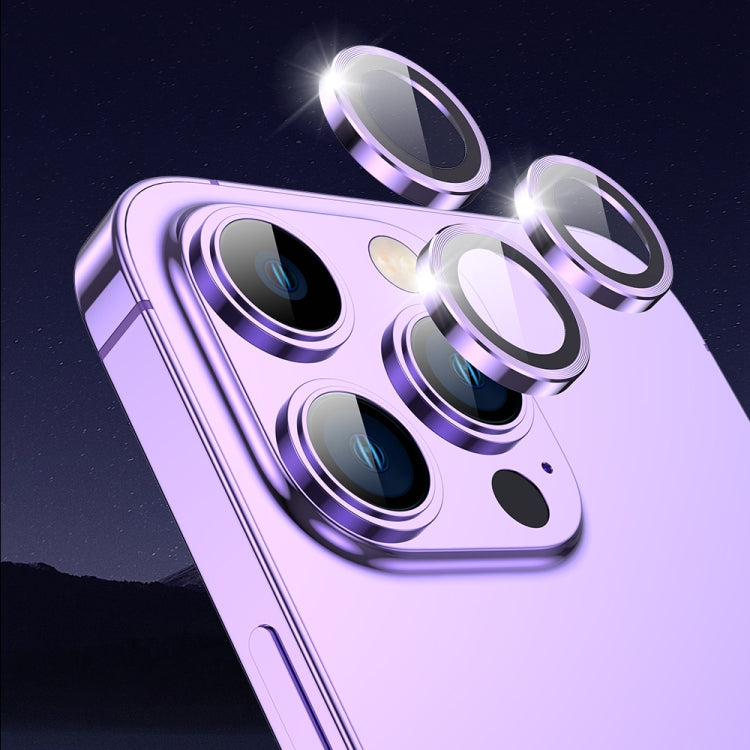 For iPhone 14 / 14 Plus TOTUDESIGN AB-061 Golden Shield Series Metal Frame Camera Lens Film(Black) - HoMEdemic™ 