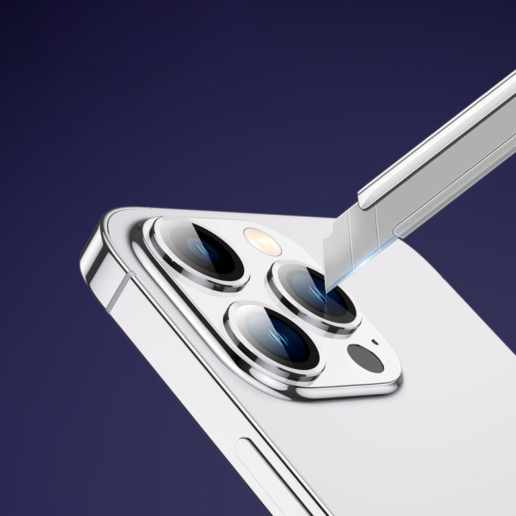 For iPhone 14 / 14 Plus TOTUDESIGN AB-061 Golden Shield Series Metal Frame Camera Lens Film(Black) - HoMEdemic™ 