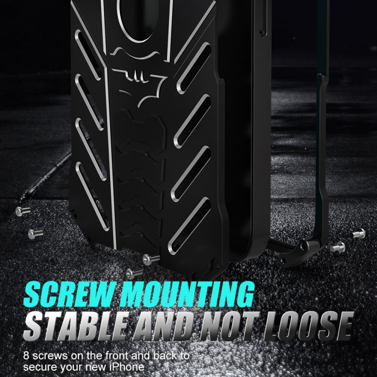 For iPhone 14 R-JUST Batman Metal Mobile Phone Protective Case (Black) - HoMEdemic™ 