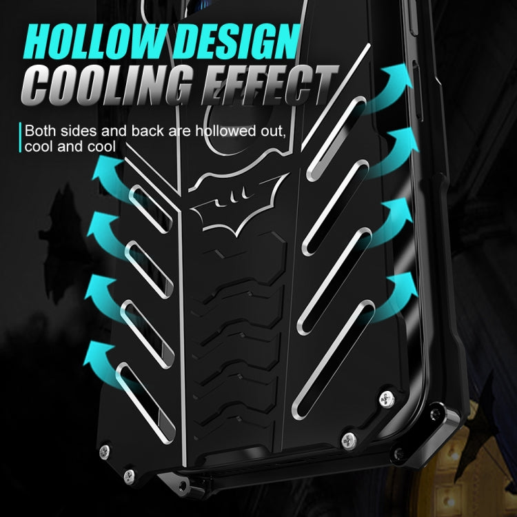 For iPhone 14 R-JUST Batman Metal Mobile Phone Protective Case (Black) - HoMEdemic™ 