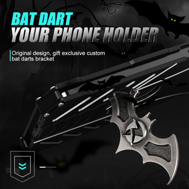 For iPhone 14 R-JUST Batman Metal Mobile Phone Protective Case (Black) - HoMEdemic™ 