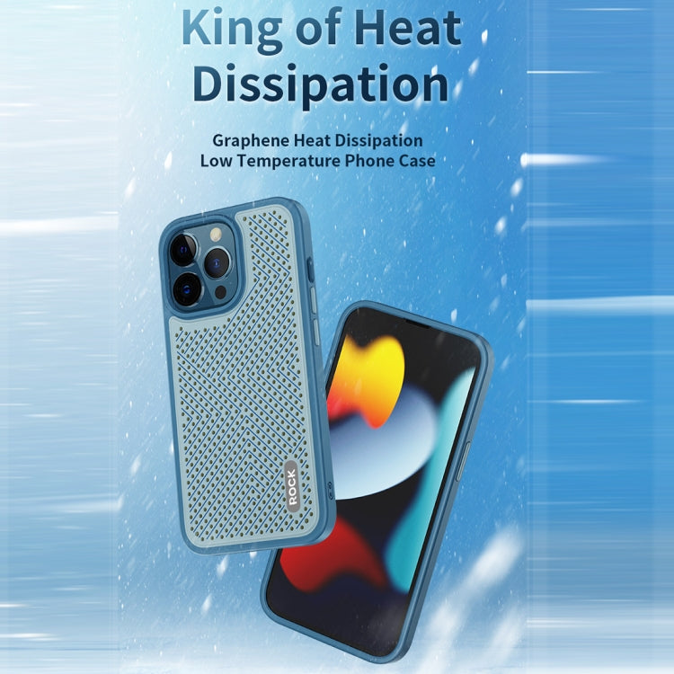 For iPhone 14 Plus ROCK Graphene Heat Dissipation Phone Case (Blue) - HoMEdemic™ 