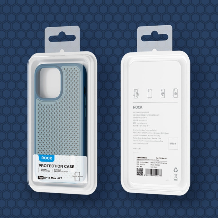 For iPhone 14 Plus ROCK Graphene Heat Dissipation Phone Case (Blue) - HoMEdemic™ 