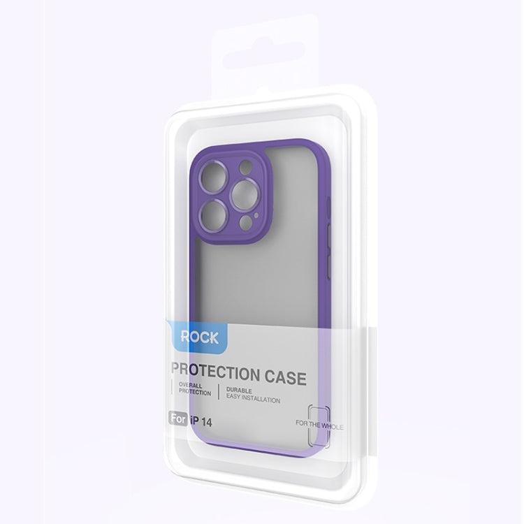 For iPhone 14 Plus ROCK Guard Skin-feel Phone Case (Purple) - HoMEdemic™ 