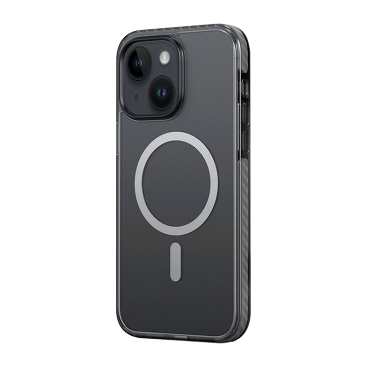 For iPhone 14 Plus ROCK Double-layer Armor Shield MagSafe Magnetic Phone Case (Black) - HoMEdemic™ 