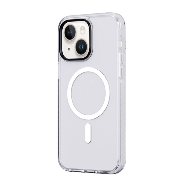 For iPhone 14 Plus ROCK Double-layer Armor Shield MagSafe Magnetic Phone Case (White) - HoMEdemic™ 