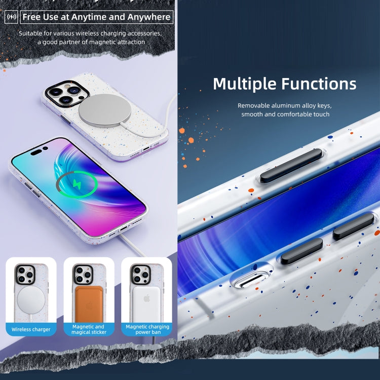 For iPhone 14 Plus ROCK Guard Ink Splash MagSafe Phone Case (White) - HoMEdemic™ 