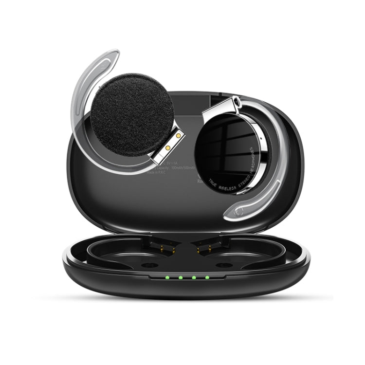 T&G F2 Ear Mount Waterproof Wireless Bluetooth Noise Reduction Earphone, Waterproof Level: IPX5(Black) - HoMEdemic™ 