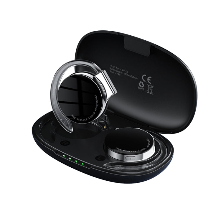 T&G F2 Ear Mount Waterproof Wireless Bluetooth Noise Reduction Earphone, Waterproof Level: IPX5(Black) - HoMEdemic™ 