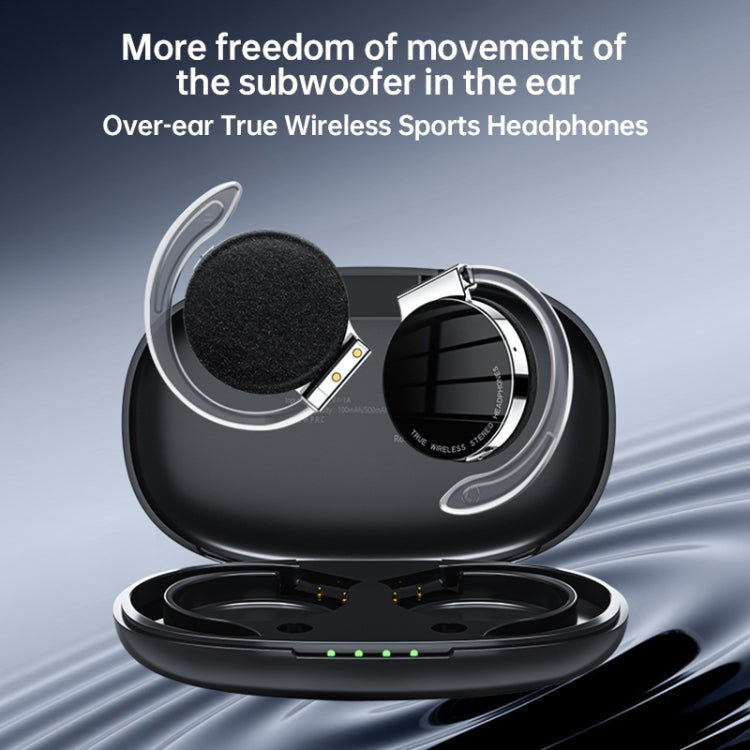 T&G F2 Ear Mount Waterproof Wireless Bluetooth Noise Reduction Earphone, Waterproof Level: IPX5(White) - HoMEdemic™ 