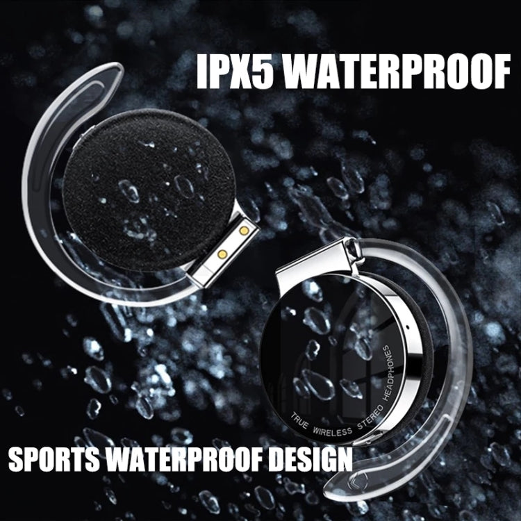 T&G F2 Ear Mount Waterproof Wireless Bluetooth Noise Reduction Earphone, Waterproof Level: IPX5(White) - HoMEdemic™ 