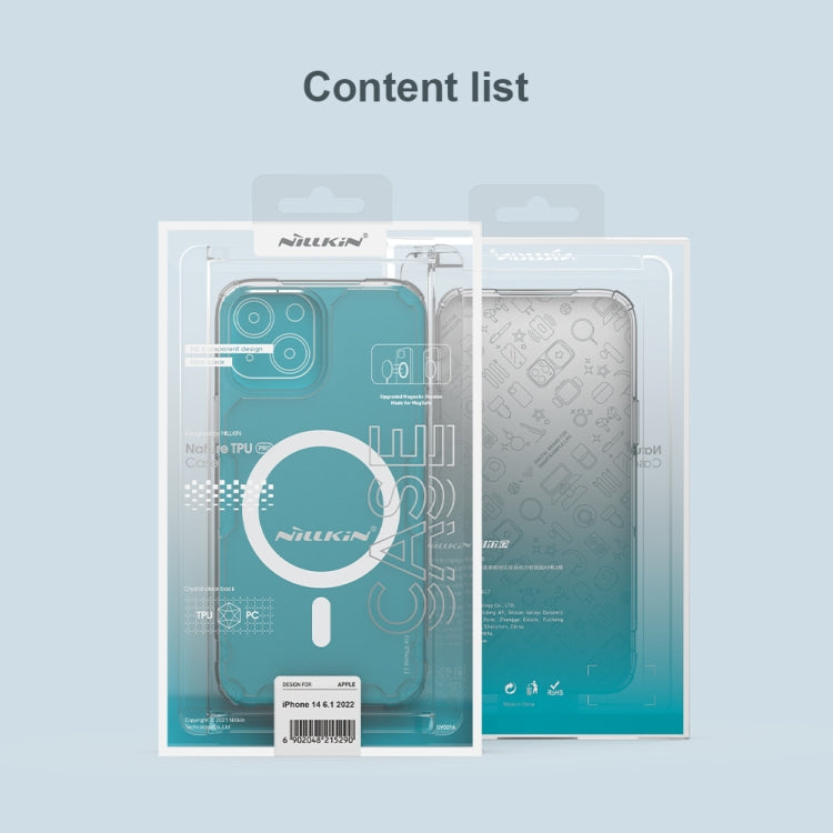 For iPhone 14 NILLKIN Ultra Clear Magsafe PC + TPU Phone Case (Transparent) - HoMEdemic™ 