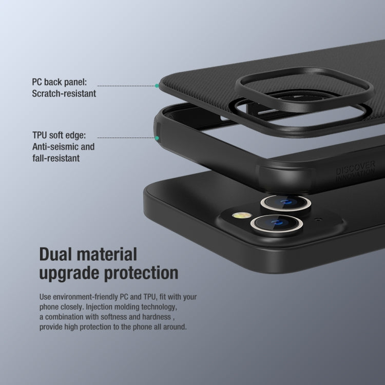 For iPhone 14 NILLKIN Frosted Shield Pro Magsafe Phone Case(Black) - HoMEdemic™ 