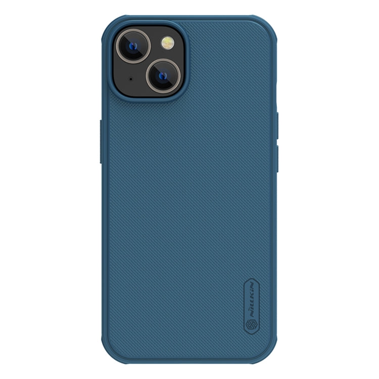 For iPhone 14 Plus  NILLKIN Frosted Shield Pro Magsafe Phone Case(Blue) - HoMEdemic™ 
