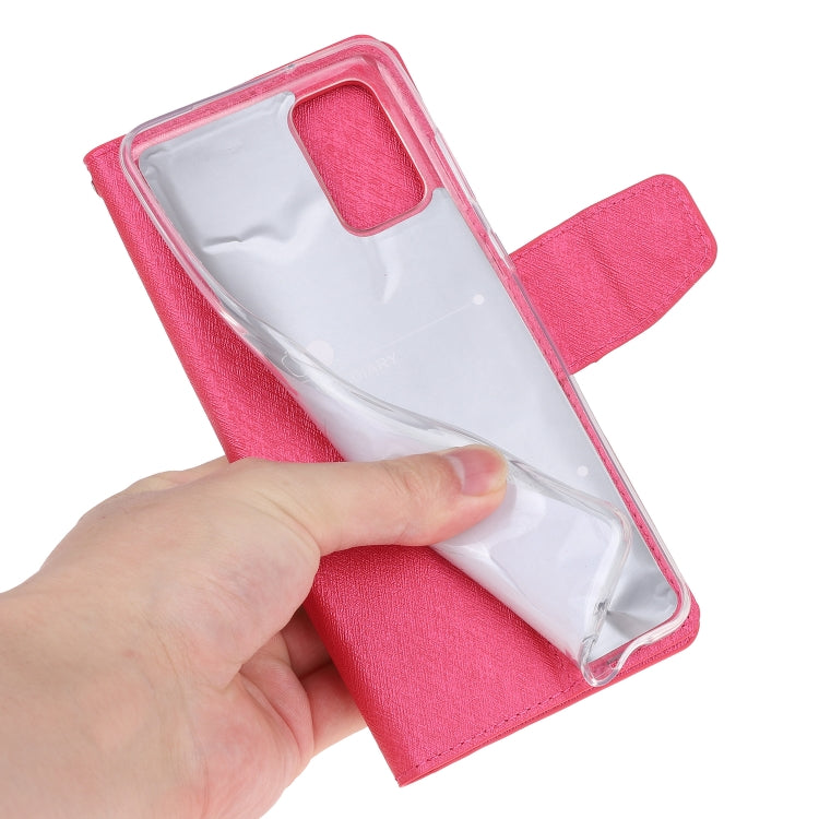 Silk Texture Horizontal Flip Leather Case with Holder & Card Slots & Wallet & Photo Frame, For Galaxy S20