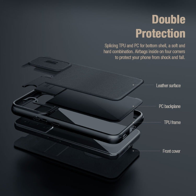 For iPhone 14 Pro NILLKIN QIN Series Pro Leather Phone Case(Black) - HoMEdemic™ 
