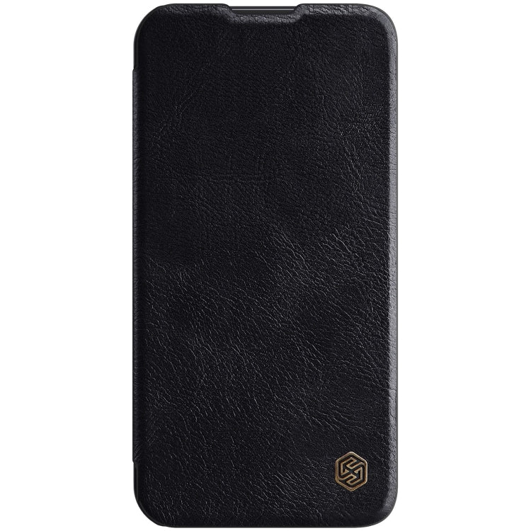 For iPhone 14 Plus  NILLKIN QIN Series Pro Crazy Horse Texture Leather Case(Black) - HoMEdemic™ 