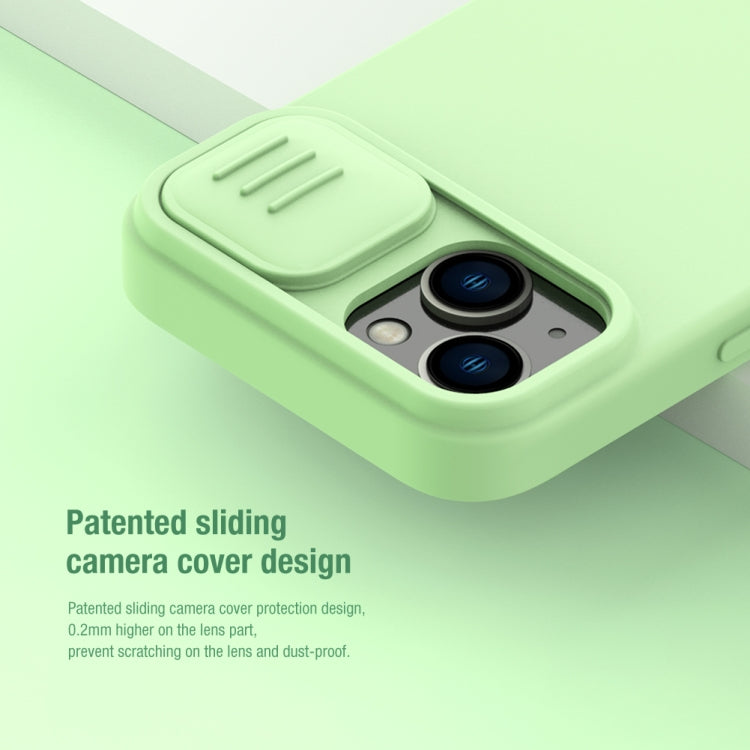 For iPhone 14 NILLKIN CamShield MagSafe Liquid Silicone Phone Case(Blue) - HoMEdemic™ 