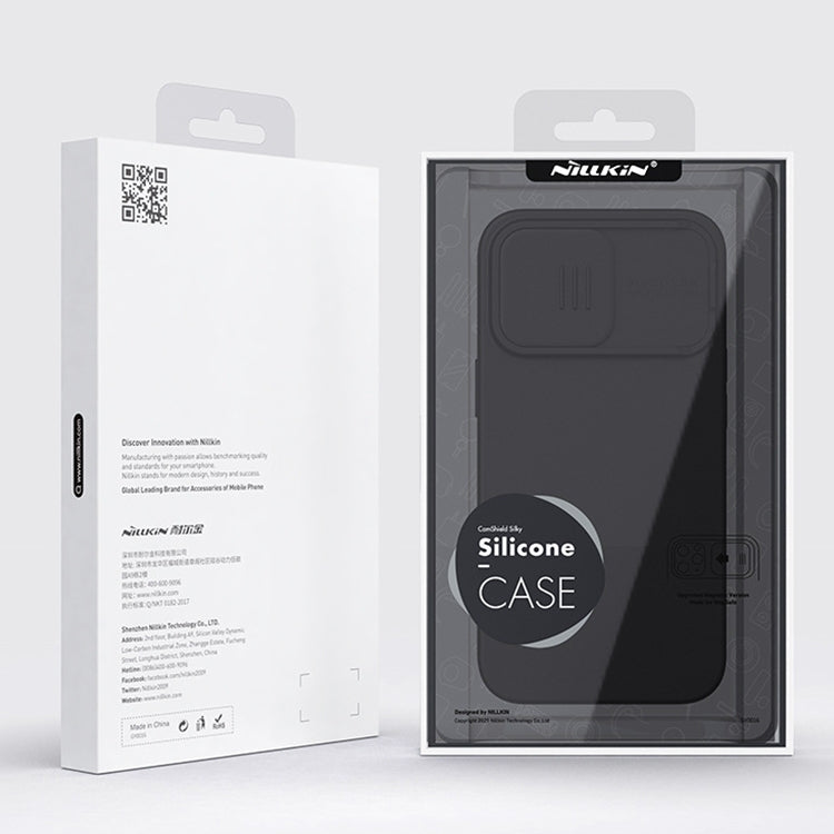 For iPhone 14 NILLKIN CamShield MagSafe Liquid Silicone Phone Case(Black) - HoMEdemic™ 