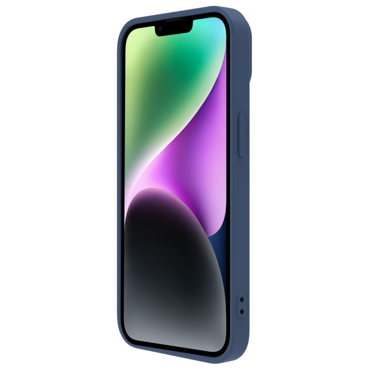 For iPhone 14 NILLKIN CamShield Liquid Silicone Phone Case(Blue) - HoMEdemic™ 