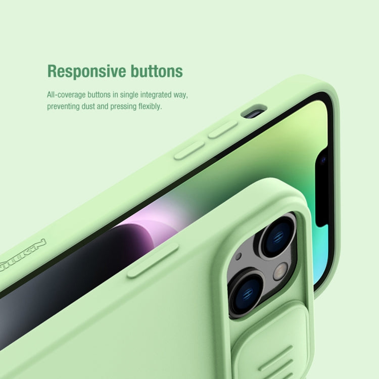 For iPhone 14 NILLKIN CamShield Liquid Silicone Phone Case(Green) - HoMEdemic™ 
