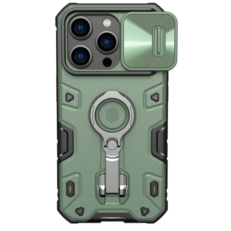 For iPhone 14 Pro NILLKIN CamShield Armor Pro Magnetic Phone Case(Green) - HoMEdemic™ 