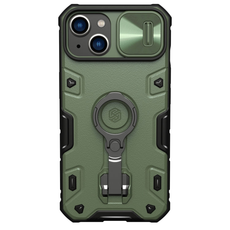 For iPhone 14 Plus  NILLKIN Shockproof CamShield Armor Protective Case(Green) - HoMEdemic™ 