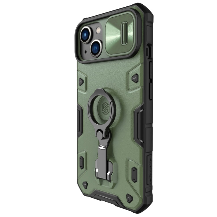 For iPhone 14 Plus  NILLKIN Shockproof CamShield Armor Protective Case(Green) - HoMEdemic™ 