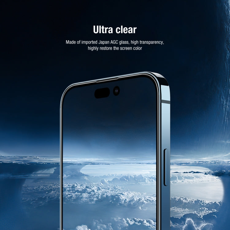 For iPhone 14 Pro NILLKIN 2 in 1 HD Full Screen Tempered Glass Film + Camera Protector Set - HoMEdemic™ 