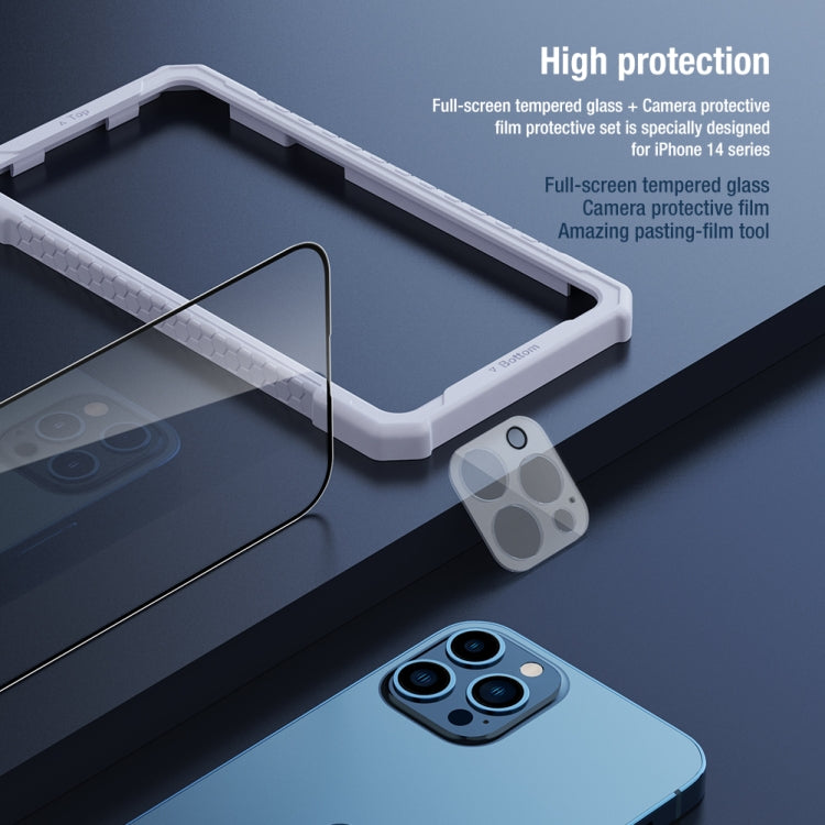 For iPhone 14 Pro Max NILLKIN 2 in 1 HD Full Screen Tempered Glass Film + Camera Protector Set - HoMEdemic™ 
